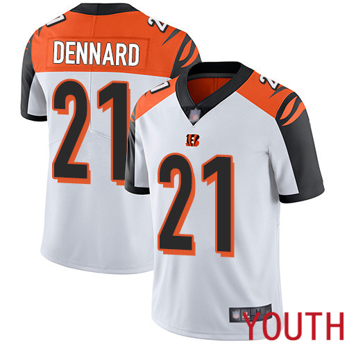 Cincinnati Bengals Limited White Youth Darqueze Dennard Road Jersey NFL Footballl 21 Vapor Untouchable